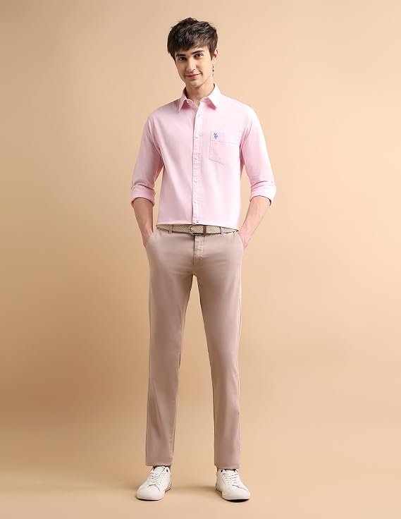 U.S. Polo ASSN. Tailored Fit Formal Shirts for Men - 100% Cotton, Full Sleeve Mens Casual Shirts - Image 4