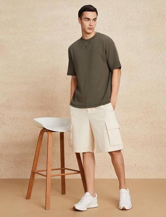 Amazon Brand - Symbol Men's Cotton Blend Oversized Fit T-Shirt - Image 4